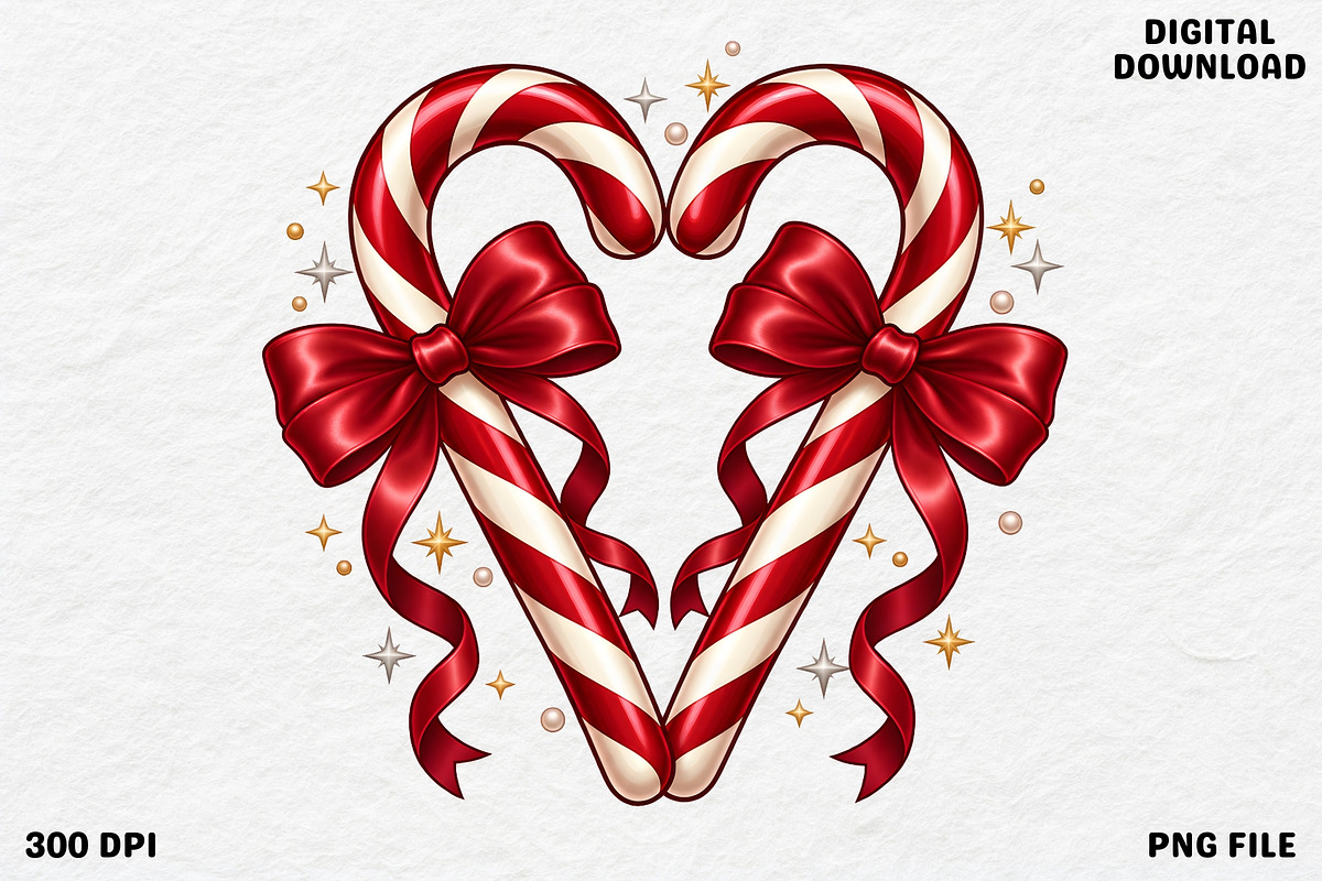 Holiday Christmas Candy Cane PNG, an Object Graphic by Zahyl Studio (Photo 1 of 7)