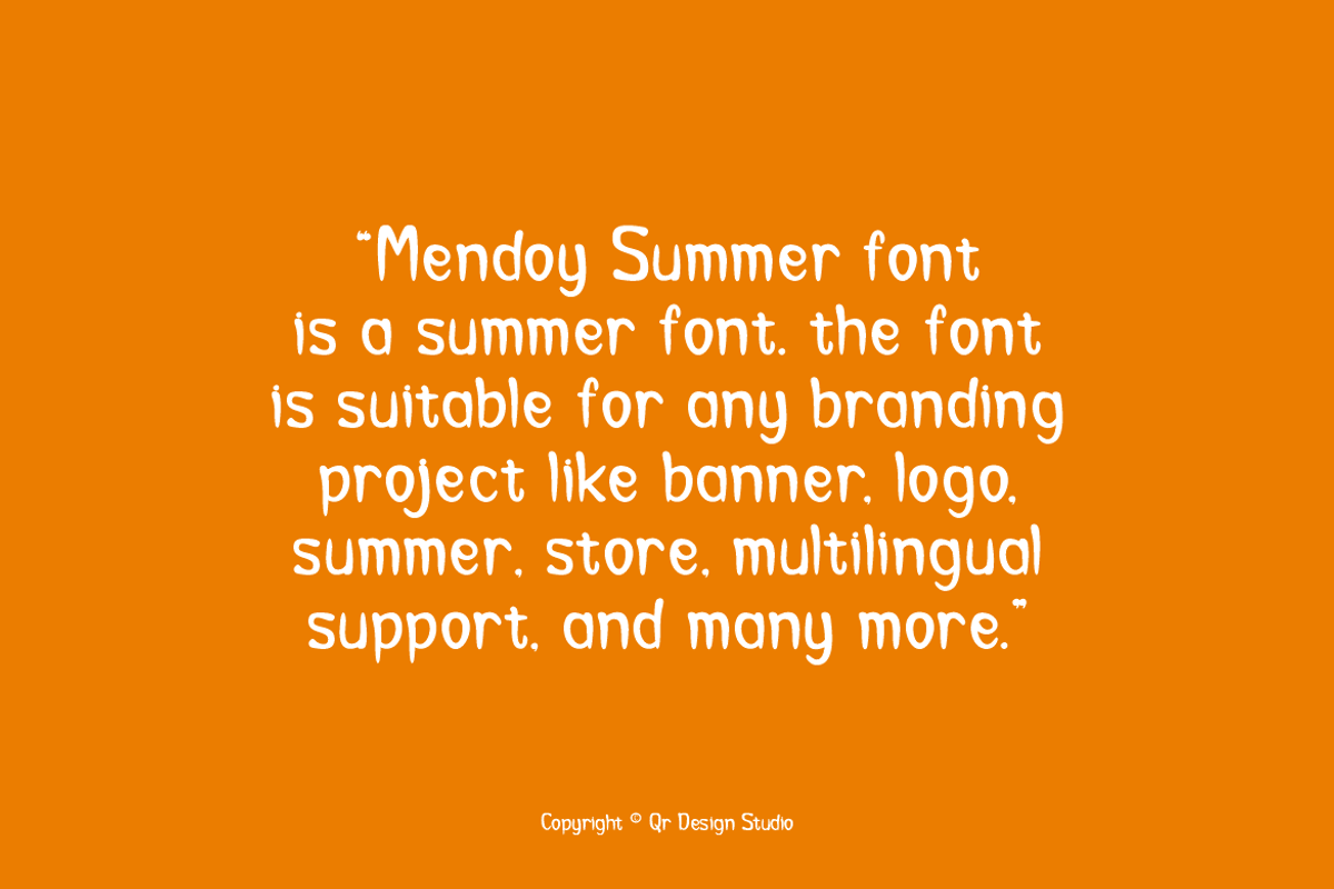Mendoy Summer Font, a Handwritten Font by QR Design Studio (Photo 5 of 11)