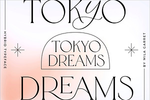 Tokyo Dreams Display Ligature Serif