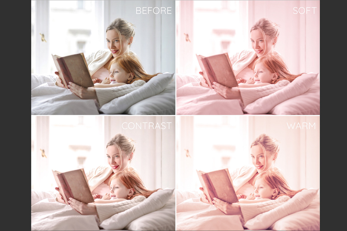 Rose tint Lightroom desktop presets, an Action Add-On by GDR Design (Photo 2 of 7)