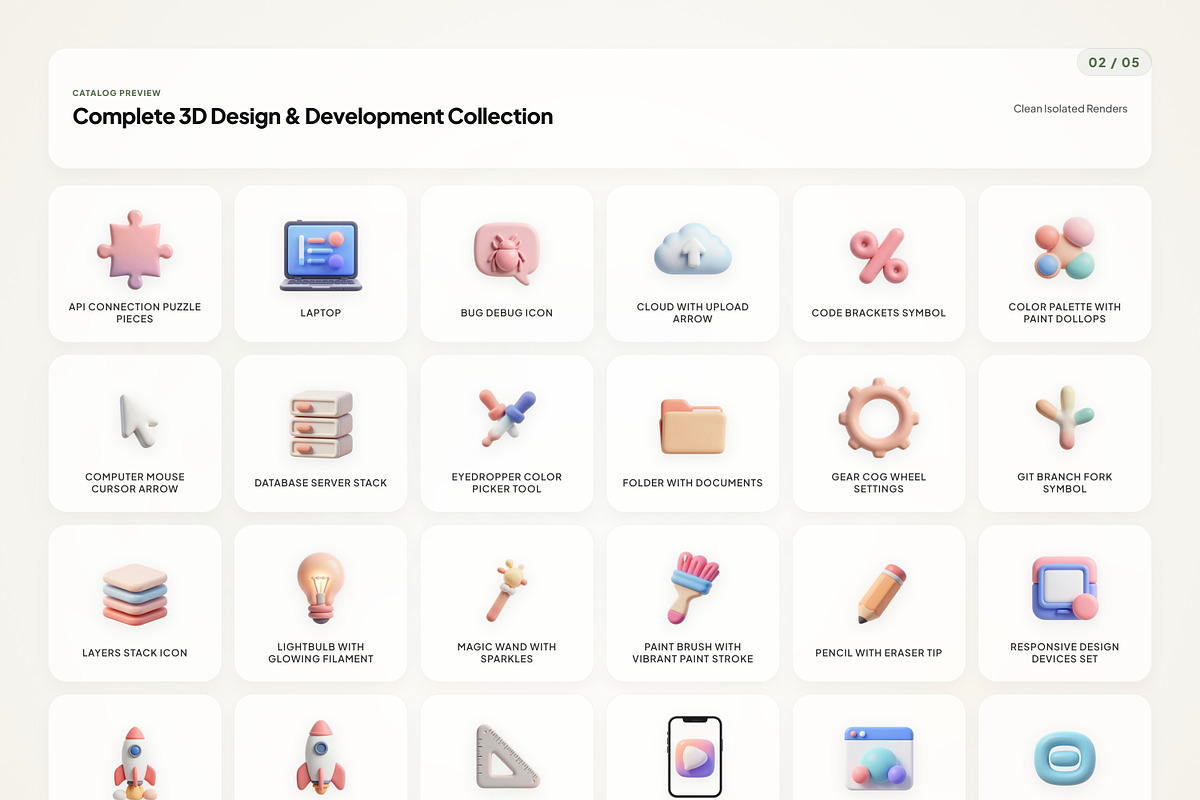 3D Design & Dev Icons, an Emoji Icon by River Visual (Photo 2 of 5)