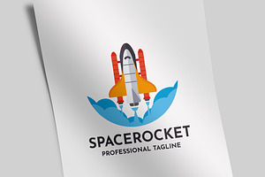 Space Rocket Logo