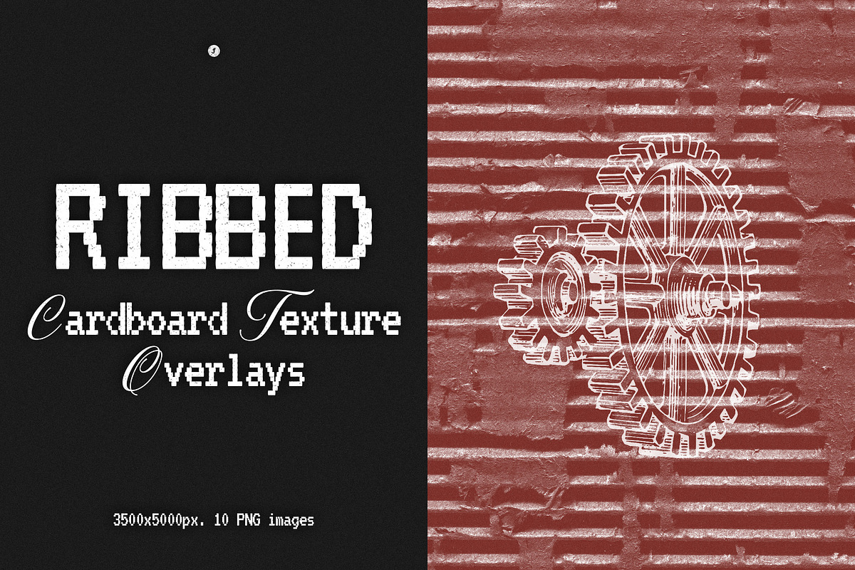 Ribbed Cardboard Texture Overlays, a Texture Graphic by Freezerondigital (Photo 1 of 7)