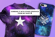 Seamless Galaxy Night Texture, a Pattern Graphic by DiBrush Studio (Thumbnail 6 of 6)