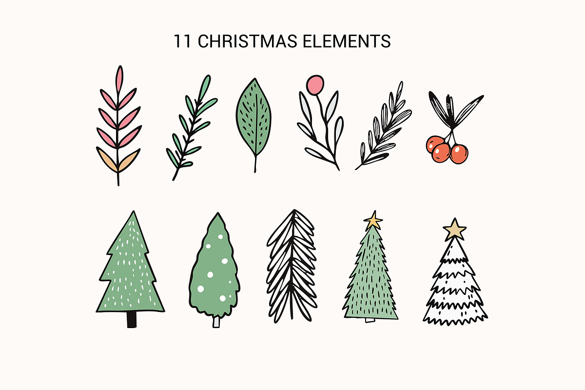 Christmas Illustrations & Clipart, a Seasonal Illustration by Oktyabr (Photo 4 of 5)