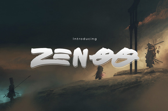 Zenoo | Brush Font preview 7