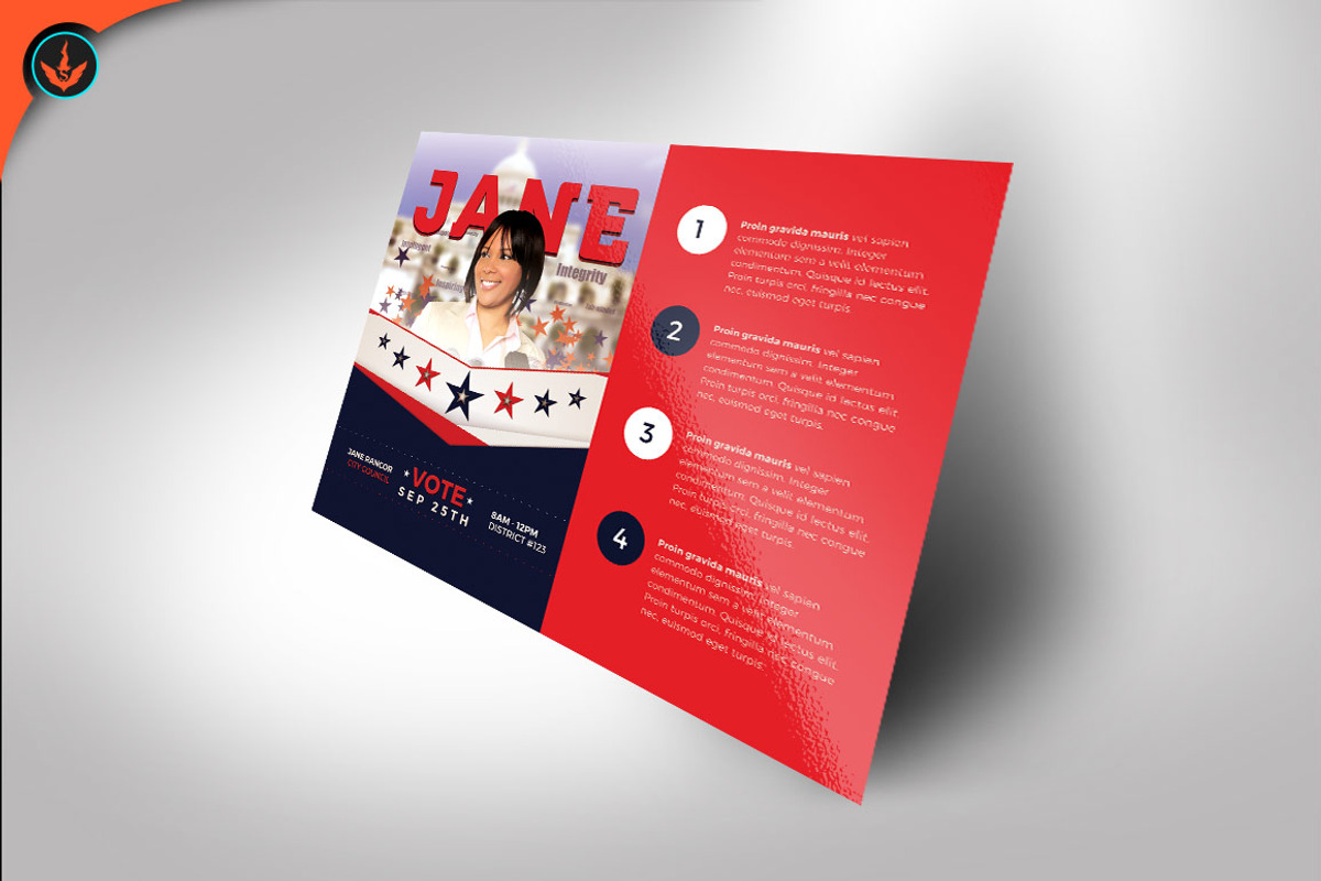 Political Flyer Template 5, a Flyer Template by SeraphimChris (Photo 3 of 5)