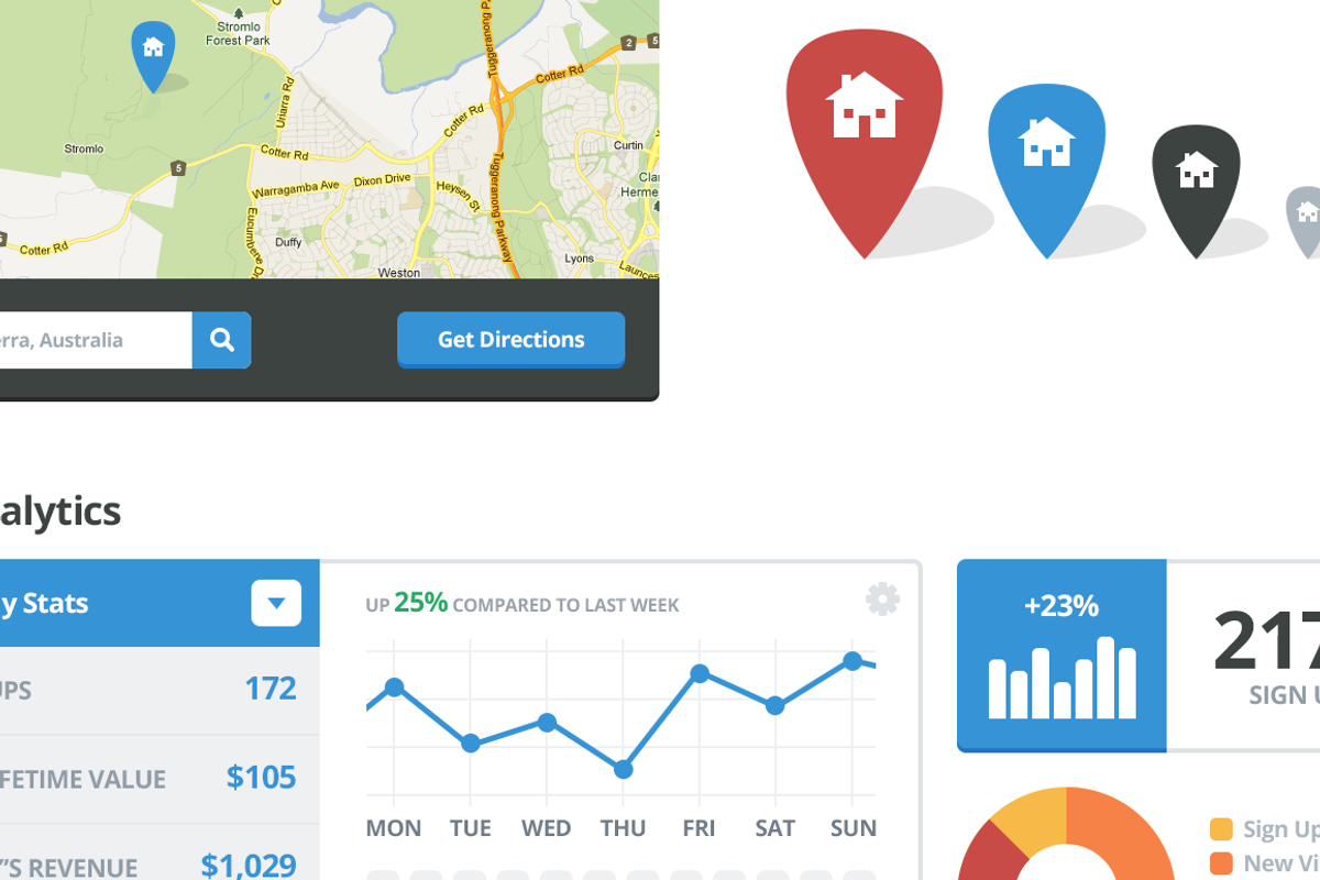 Lil UI Kit - PSD Vector UI Library, an UI Kit Template by Lil Squid (Photo 3 of 5)