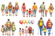 Watercolor  Family Clipart, an Illustration by Designworld (Thumbnail 4 of 5)