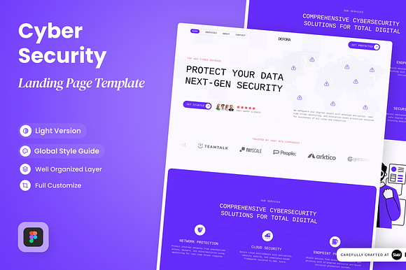 Defora - Cyber Security Landing Page preview 5
