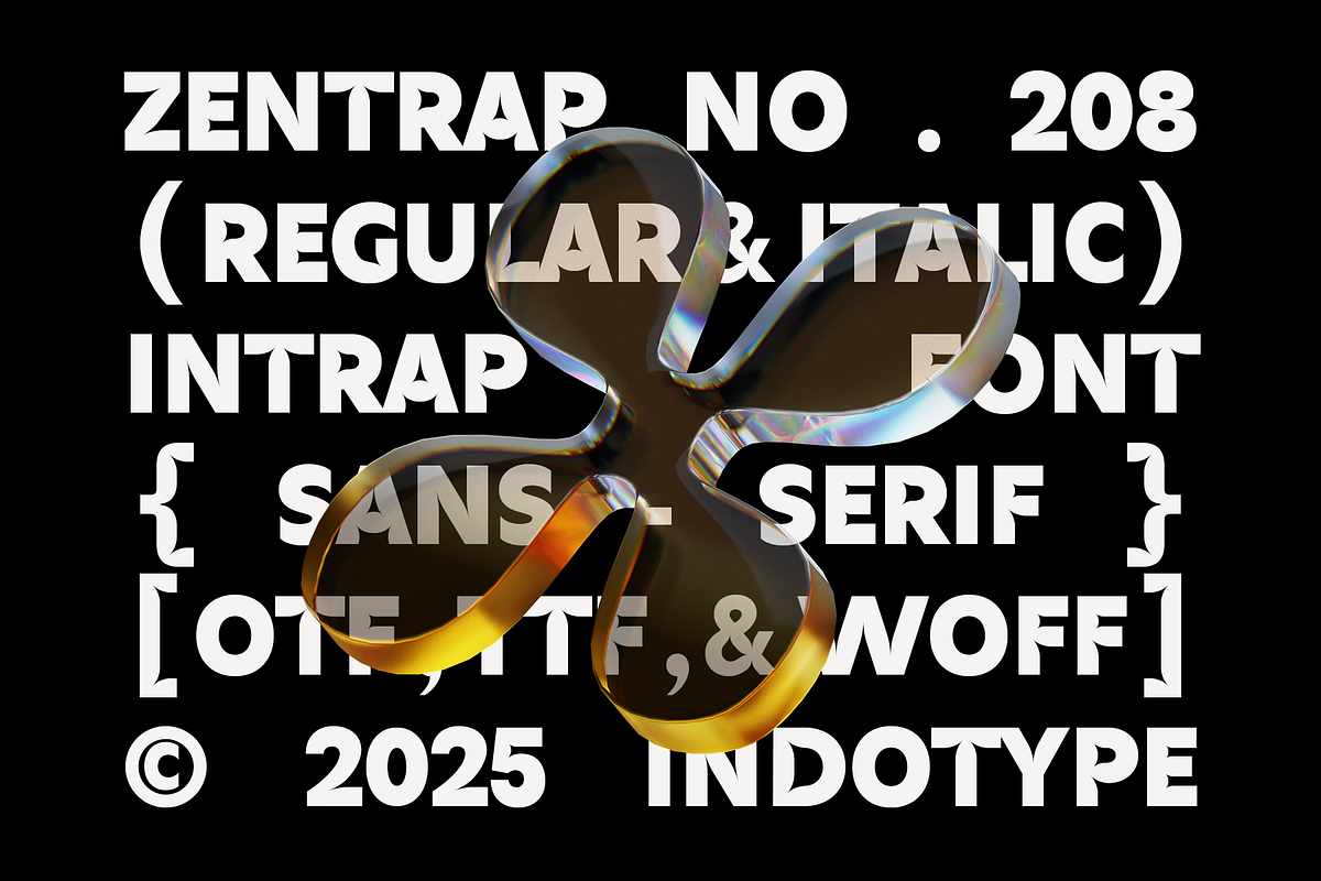 Zentrap - Modern Inktrap Sans Serif, a Sans Serif Font by Indotype Foundry (Photo 5 of 10)