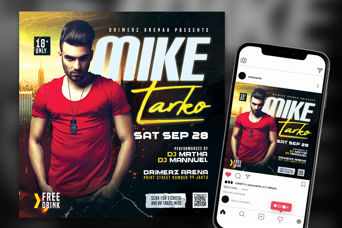 DJ Flyer, a Flyer Template by drimerz (Photo 1 of 2)
