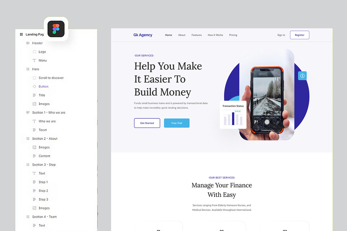 Agency Landing Page Template, a Landing Page Template by design_hut (Photo 3 of 3)