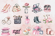 Soft Pink Women's Clipart, an Illustration by NadiaTheronArt (Thumbnail 2 of 4)