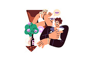Social networks, media concepts set, a Technology Illustration by PaperTrident (Thumbnail 4 of 17)
