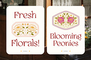 SENTIMENTAL Vintage Floral Logo Set, an Object Graphic by Artflorara (Thumbnail 3 of 14)