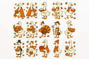 Thanksgiving Silly Goose Clipart PNG, an Illustration by Nicolle's Colorful Art (Thumbnail 3 of 6)
