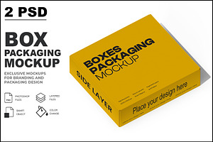 Box Packaging Mockup, a Product Mockup by Mockupfit