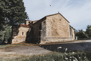 Rural stone church view, an Architecture Photo by SkyNext