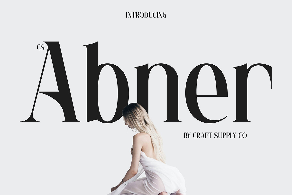 CS Abner – Elegant Serif Font, a Serif Font by Craft Supply Co. (Photo 1 of 8)