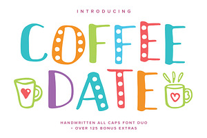 Coffee Date Font Duo BONUS