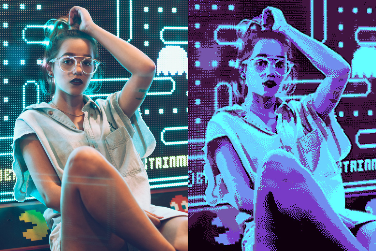 Pixel Art Photoshop Action, an Action Add-On by Twinbrush (Photo 2 of 13)
