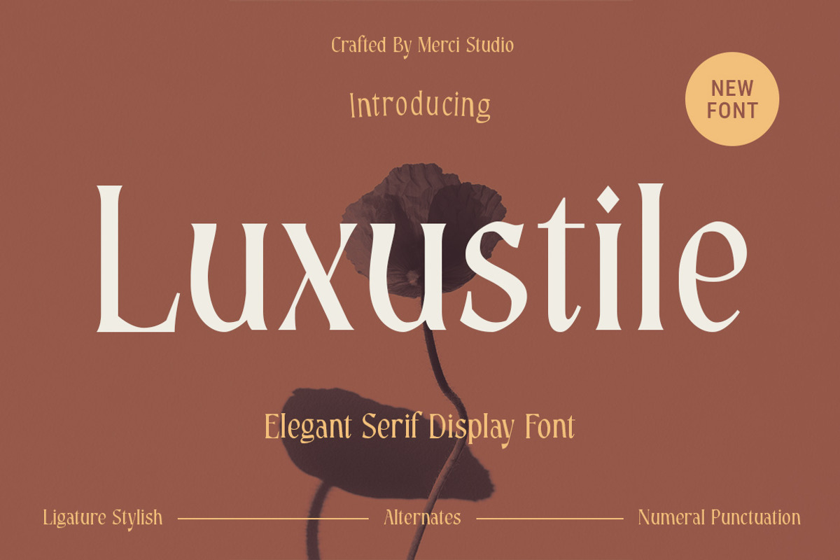 Luxustile – Elegant Serif Font, a Serif Font by MERCI STUDIO (Photo 1 of 9)