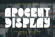 Apocent Experimental Display Font, a Symbol Font by Maulana Creative (Thumbnail 1 of 7)