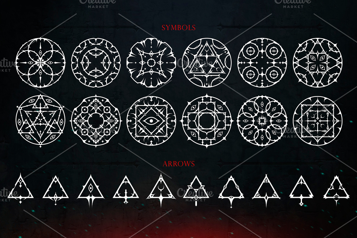 Dark Fantasy UI Set. Vol 2, an Object Illustration by Olga Ryzychenko (Photo 7 of 11)