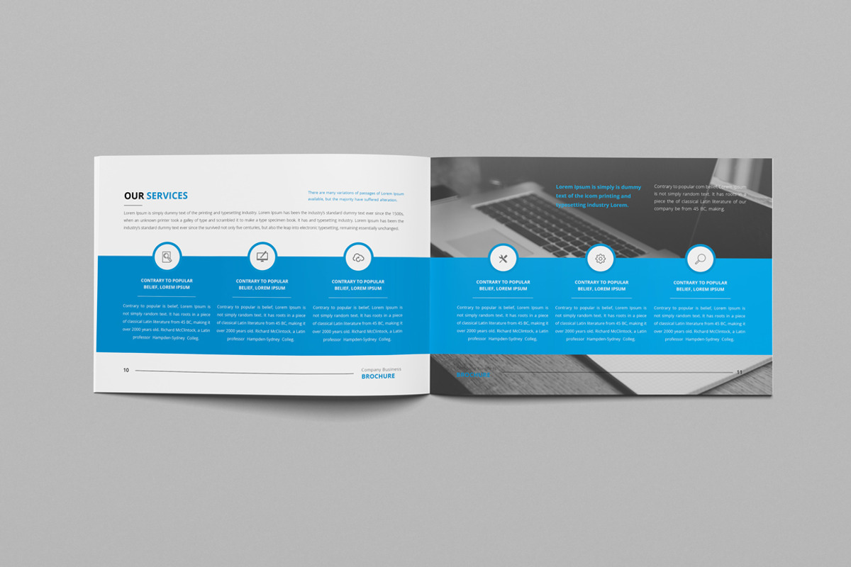 Clean & Modern Brochure | 3 Sizes, a Brochure Template by Pro-Gh (Photo 18 of 28)