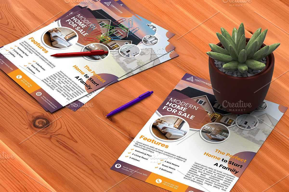Creative Modern Flyer Template, a Flyer Template by MG Graphics (Photo 4 of 7)