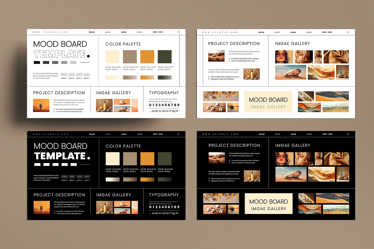 Mood Board Template, an UI Kit Template by MightyDesign (Photo 1 of 8)