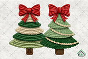 Coquette Faux Yarn Christmas Tree, an Illustration by Craft Nest (Thumbnail 1 of 5)