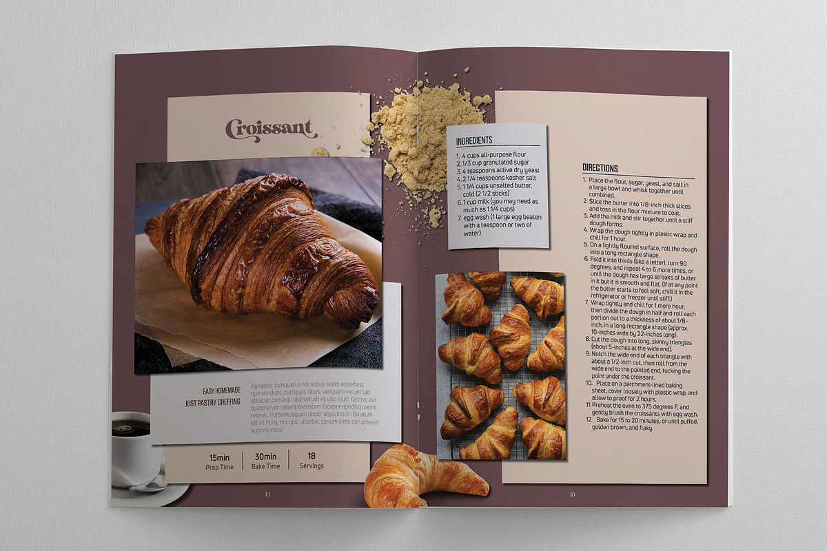 Recipe, Menu and Cookbook Template, a Magazine Template by Machel Design (Photo 9 of 12)