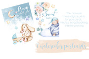 Watercolor Honey GIRL&BOY collection, an Animal Illustration by S_ARTLOVE (Thumbnail 10 of 11)