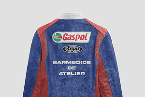 MOCKUP RACING JACKET LEATHER VINTAGE