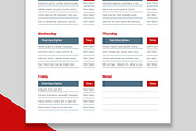 Weekly Planner And Time List, a Stationery Template by MightyDesign (Thumbnail 3 of 8)