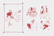 Love Line Art Collection, a Person Illustration by Annakniaz (Thumbnail 2 of 15)