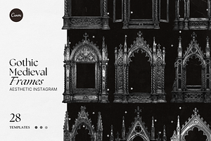 Gothic Medieval Frames, an Object Graphic by The Flossy Finch