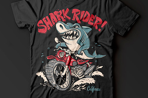 Shark Rider T-Shirt design