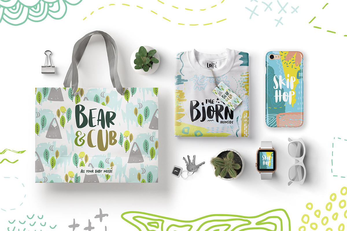 Loire Font Pack + Graphic Bundle preview 7