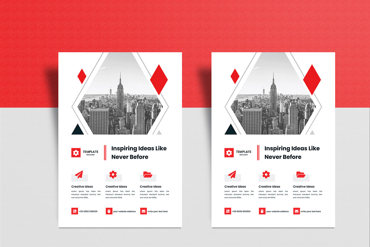 Minimal Clean Business Flyer Design, a Flyer Template by mijli (Photo 7 of 19)
