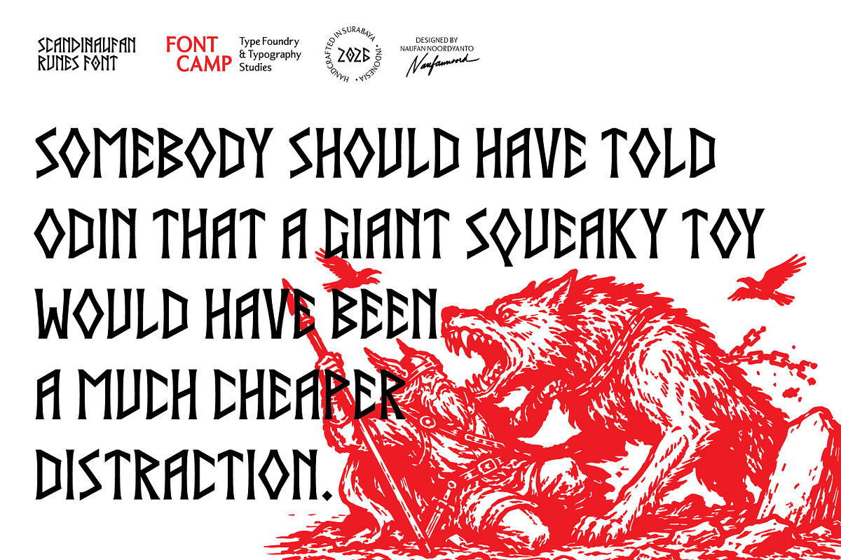 Scandinaufan Runes Font, a Serif Font by Fontcamp Type Foundry (Photo 10 of 16)