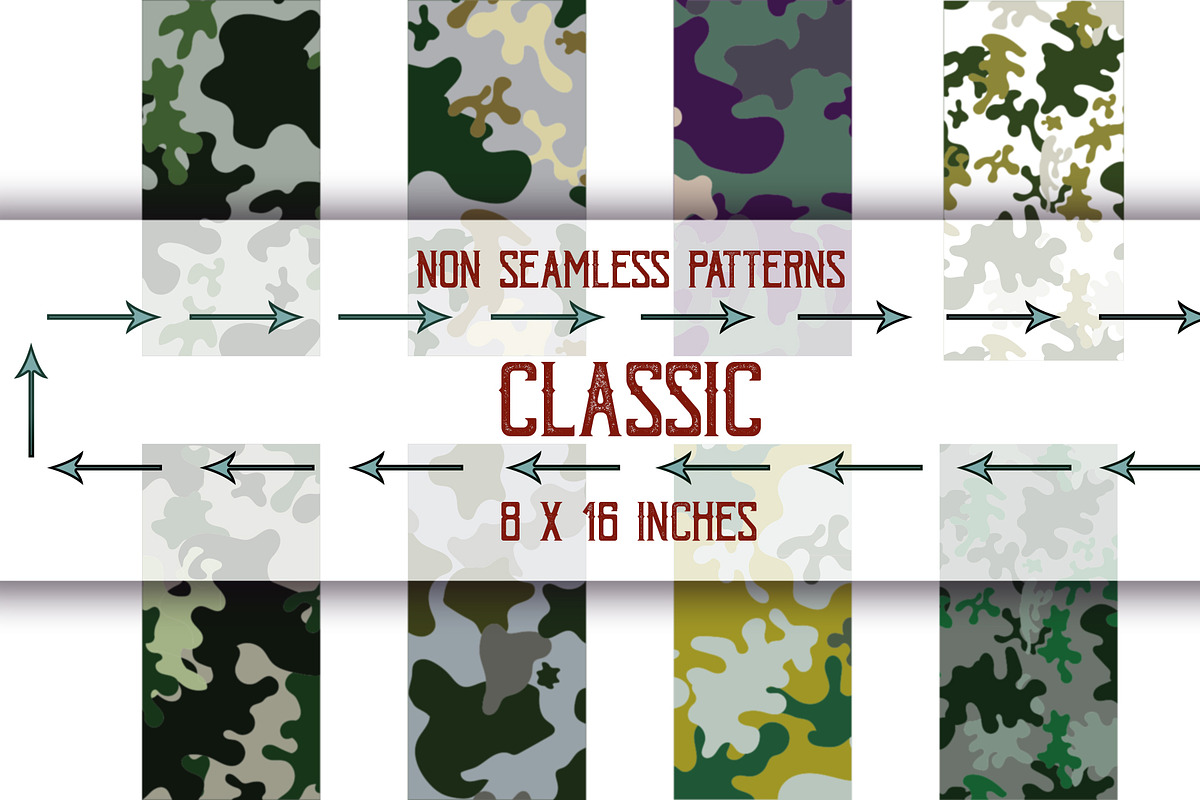 36 NON-SEAMLESS camouflage patterns, a Pattern Graphic by Natsuhisui (Photo 2 of 6)