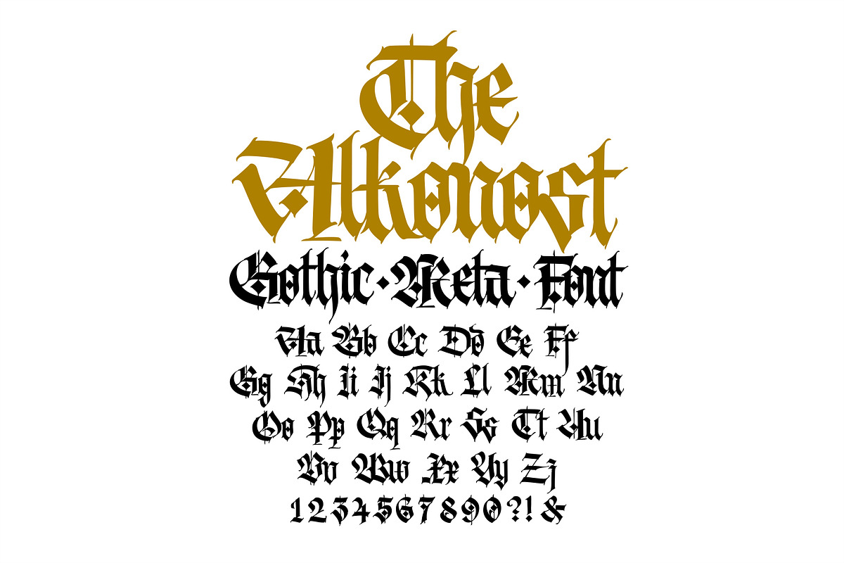 Gothic vector letters - 13, an Object Graphic by GeekClick (Photo 8 of 16)