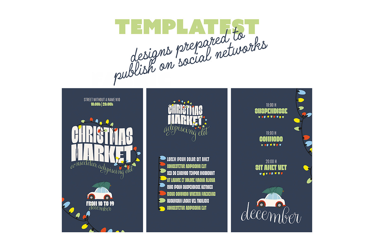 Christmas Social Media Template, a Social Media Template by McLittle Stock (Photo 3 of 4)