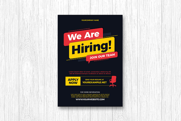 We Are Hiring Flyer Template preview 2
