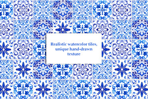 Portuguese Tiles Digital Papers Set2