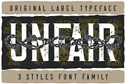 Unfair Font Family, a Font by VozzyStock (Thumbnail 1 of 12)