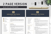 Resume Template | CV Template, a Resume Template by Klamp Studio (Thumbnail 3 of 12)